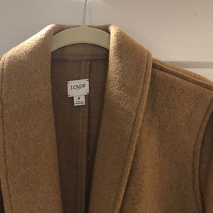J Crew camel Knee length coat